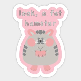 Cute Fat Hamster Sticker